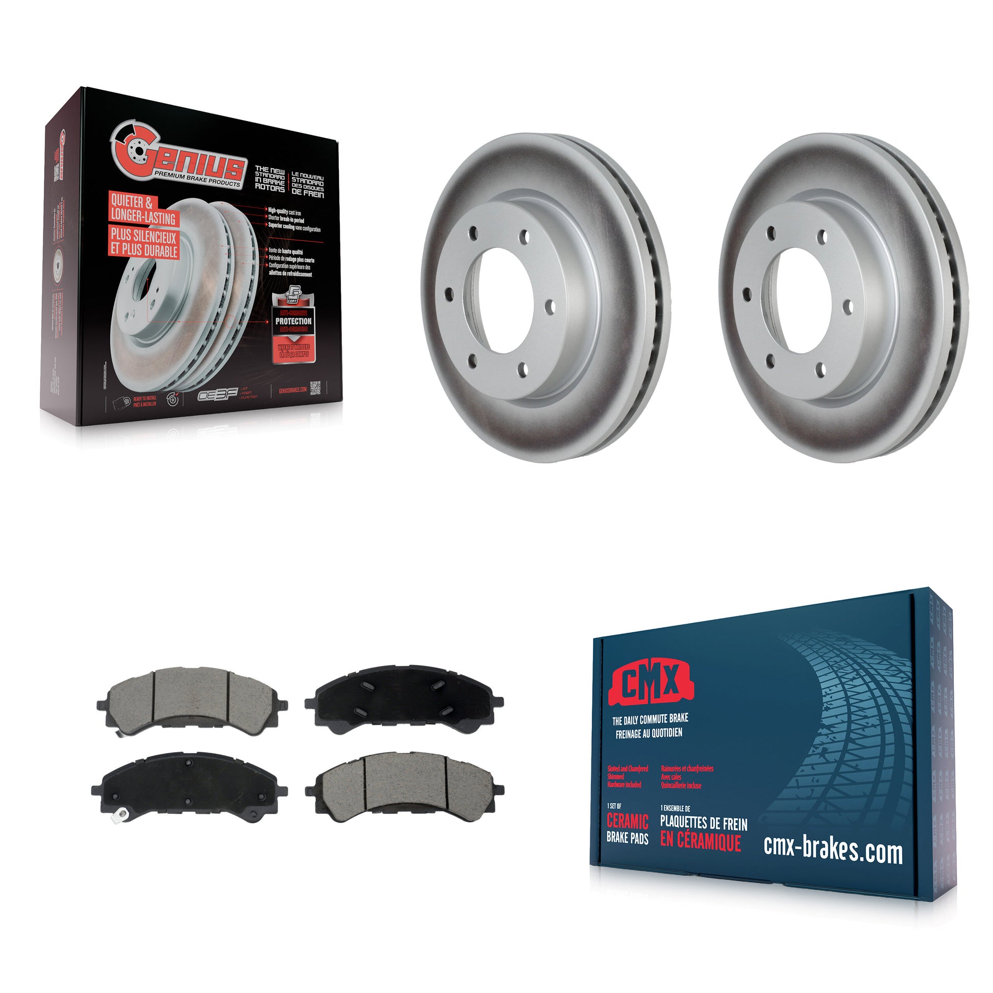 Transit Auto KGC-102248 Disc Brake Kit for 2019-2024 Ford Ranger, Ford Bronco - Front