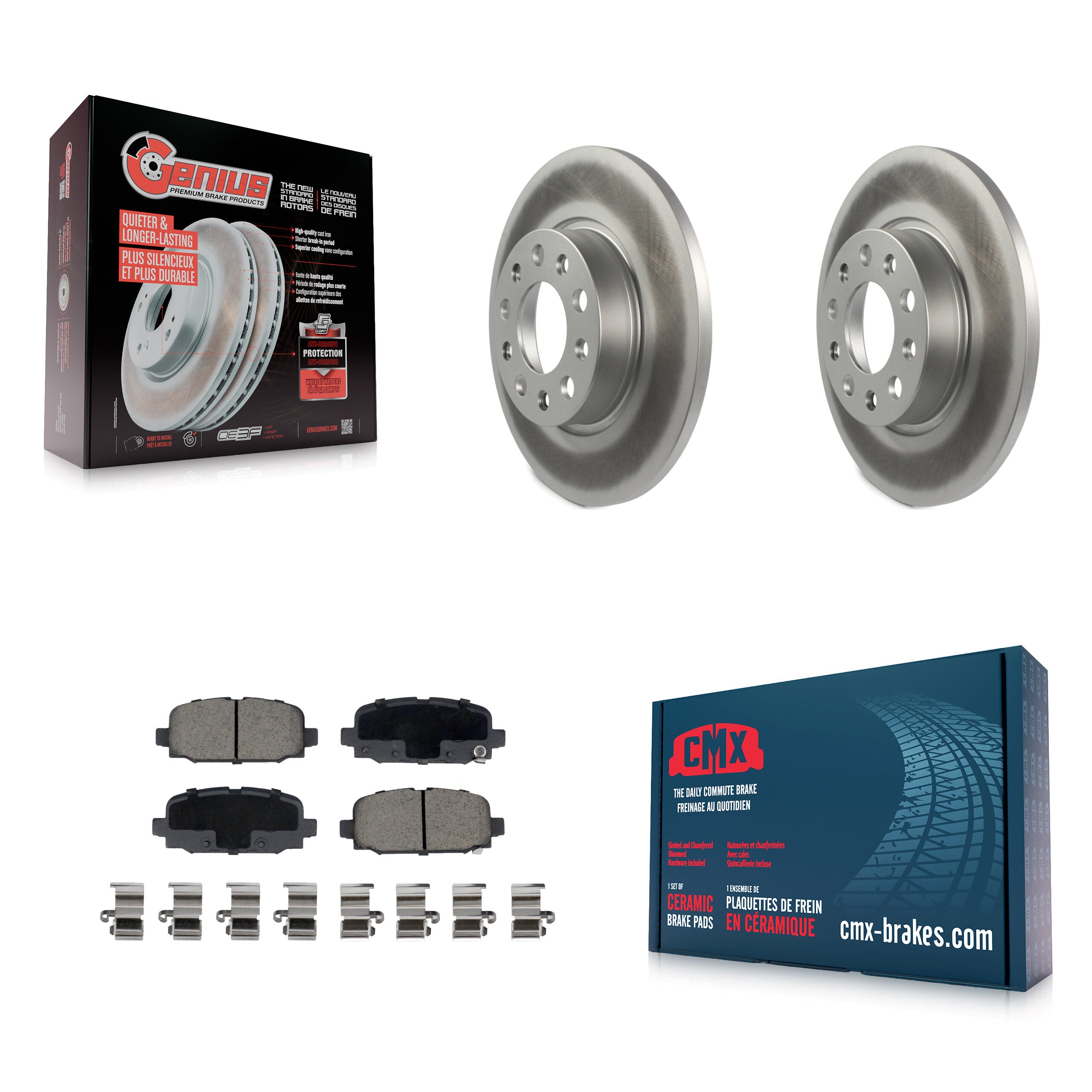 Transit Auto KGC-102265 Disc Brake Kit for 2018-2023 Jeep Compass - Rear