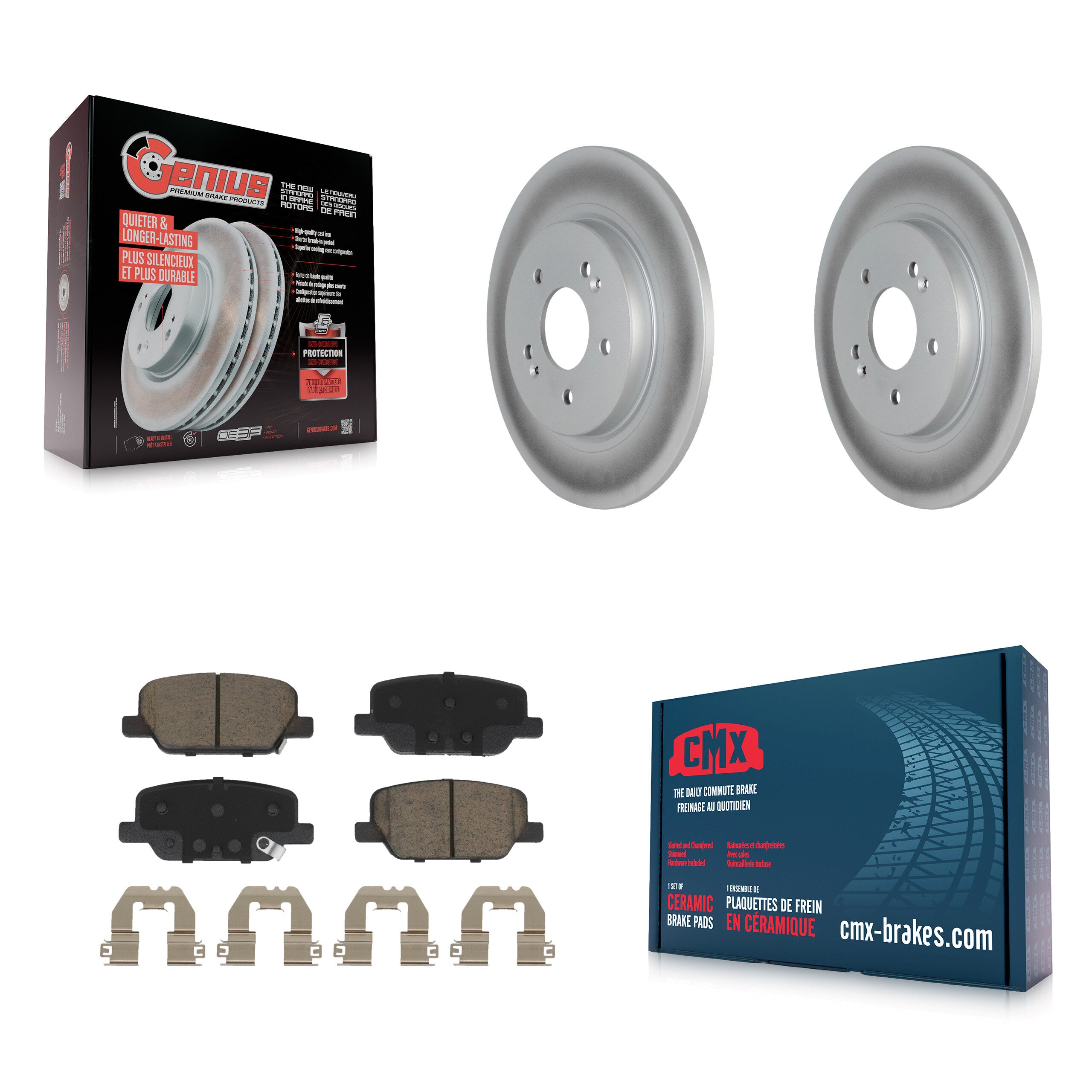 Transit Auto KGC-102266 Disc Brake Kit for 2019-2024 Hyundai Palisade, Hyundai Santa Fe, Kia Telluride - Rear