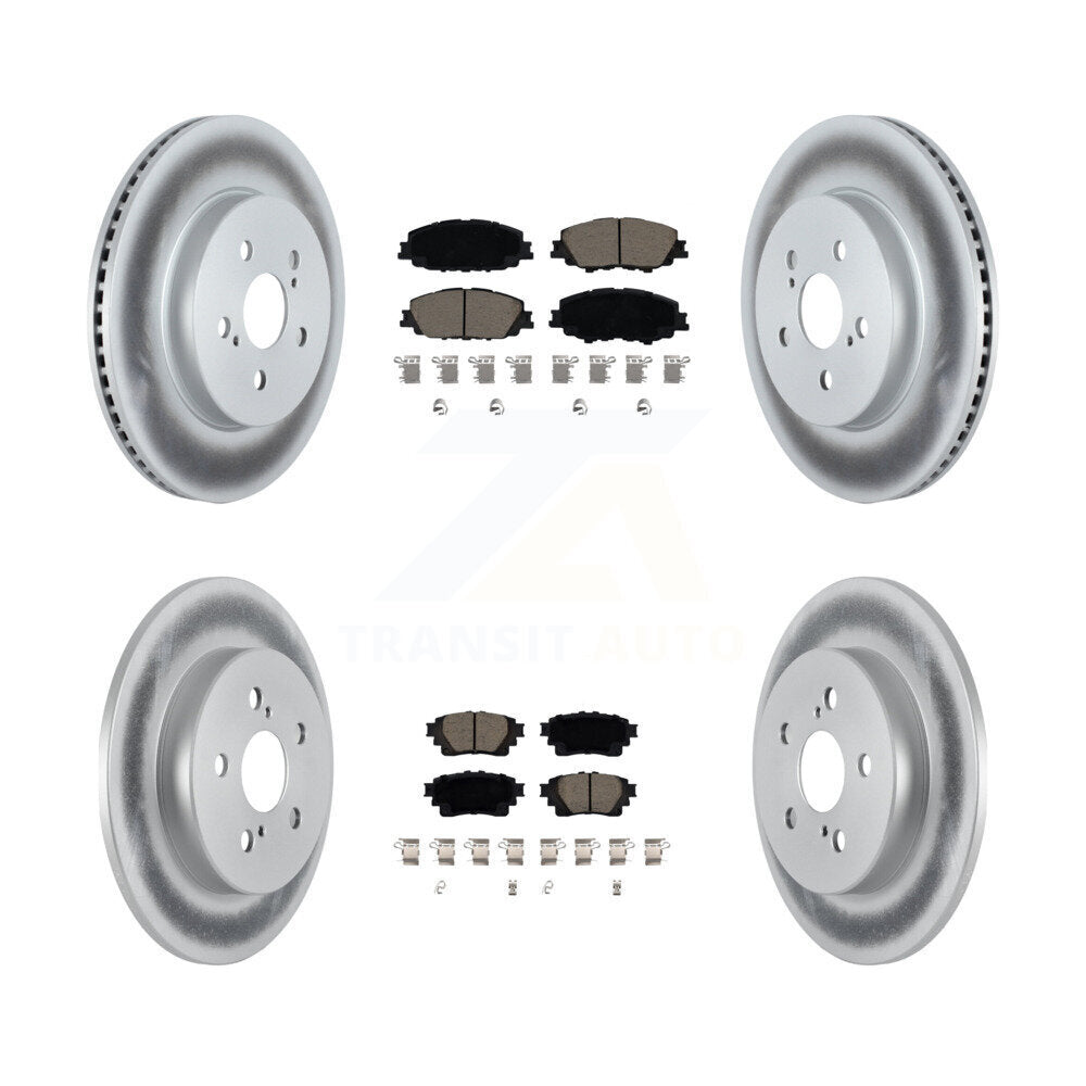 Transit Auto KGC-102278 Disc Brake Kit for 2019-2024 Toyota Corolla - Front and Rear