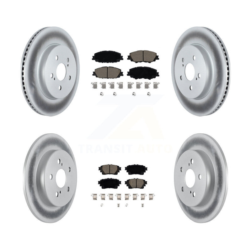 Transit Auto KGC-102278 Disc Brake Kit for 2019-2024 Toyota Corolla - Front and Rear