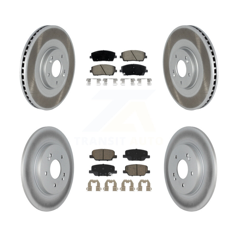Transit Auto KGC-102280 Disc Brake Kit for 2020-2024 Hyundai Palisade, Kia Telluride - Front and Rear