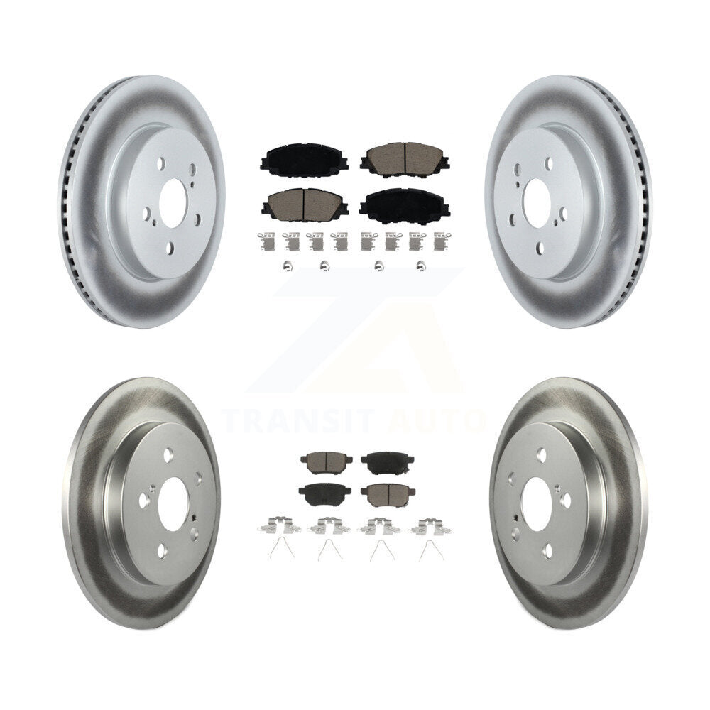 Transit Auto KGC-102282 Disc Brake Kit for 2020-2022 Toyota Corolla, Toyota Prius Prime - Front and Rear