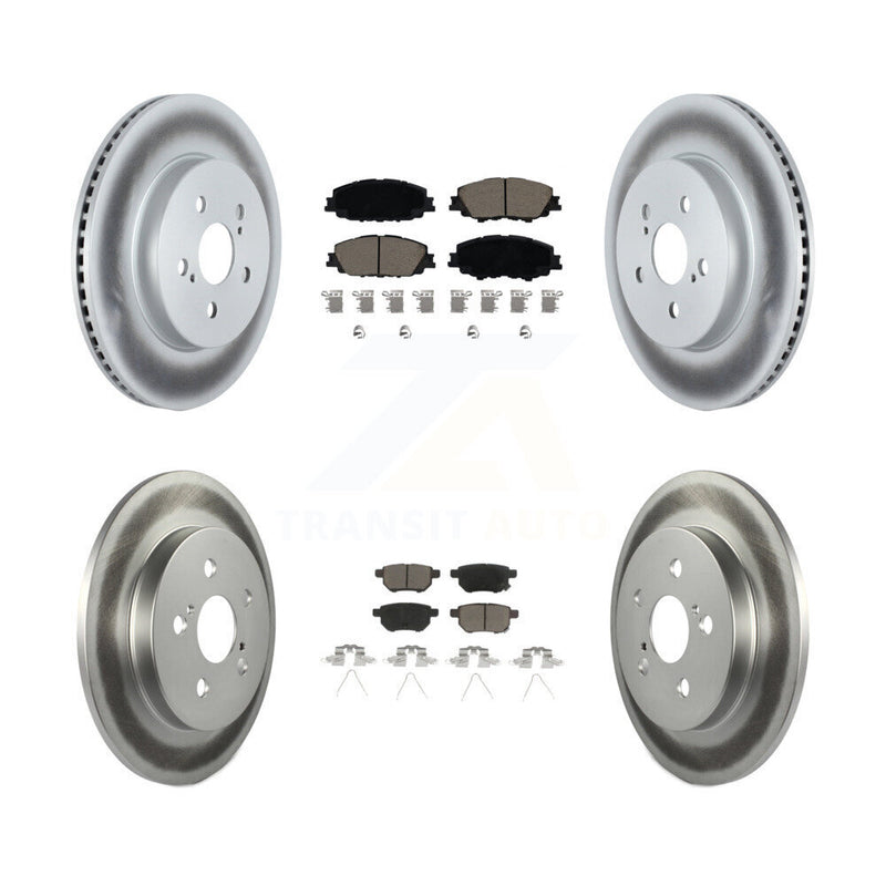 Transit Auto KGC-102282 Disc Brake Kit for 2020-2022 Toyota Corolla, Toyota Prius Prime - Front and Rear