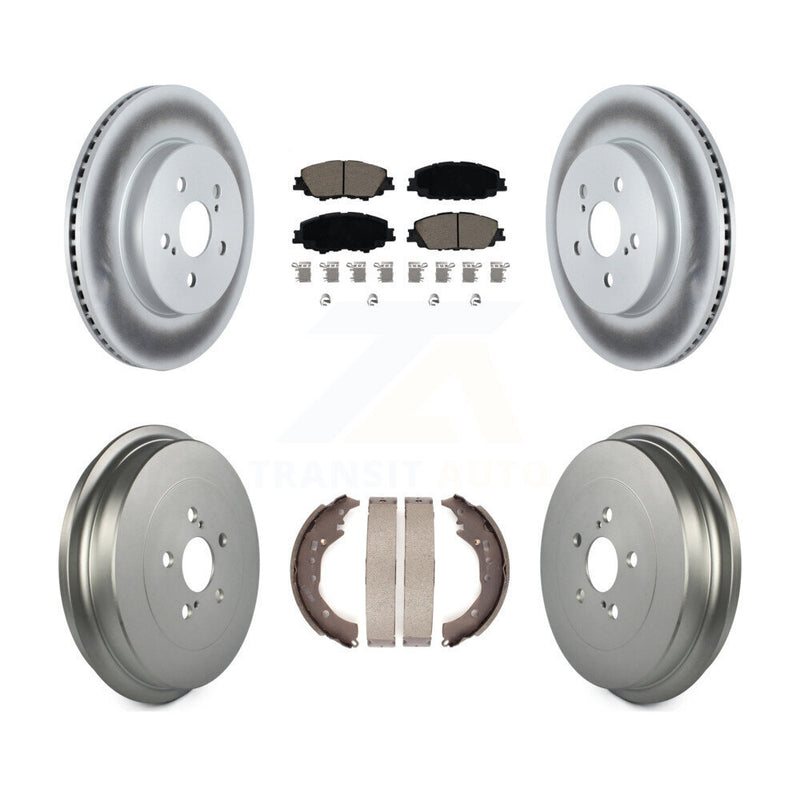 Transit Auto KGC-102284 Disc Brake Kit for 2019 Toyota Corolla - Front and Rear