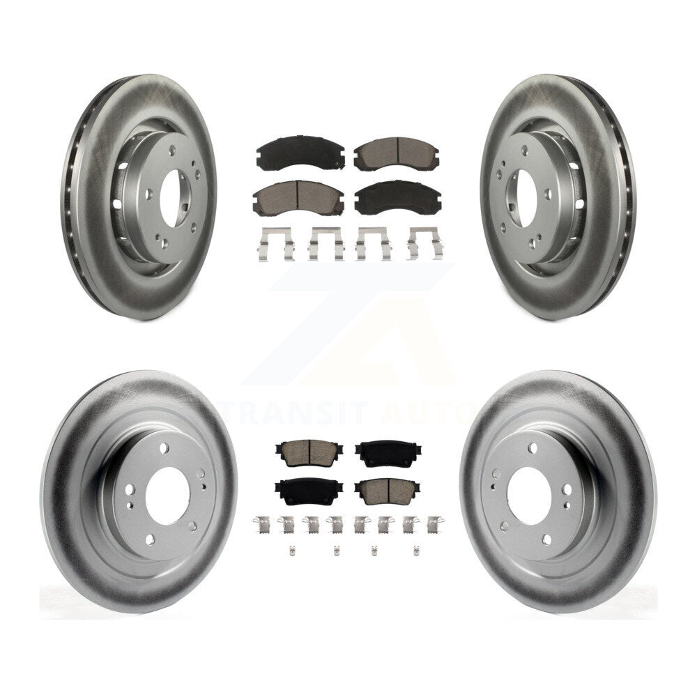 Transit Auto KGC-102286 Disc Brake Kit for 2018-2022 Mitsubishi Outlander PHEV - Front and Rear