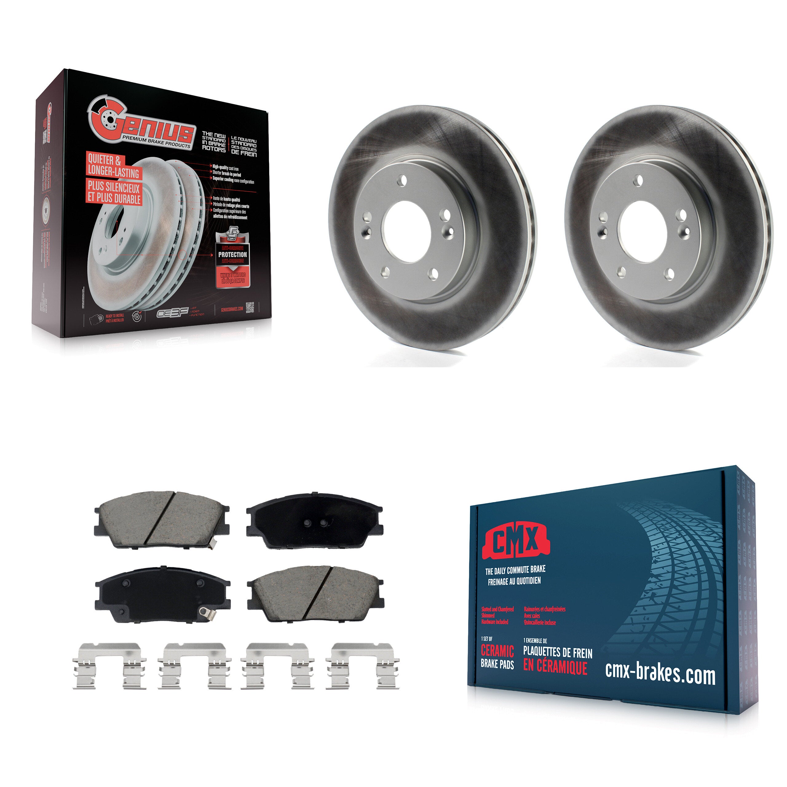 Transit Auto KGC-102299 Disc Brake Kit for 2020-2023 Kia Soul, Hyundai Venue - Front