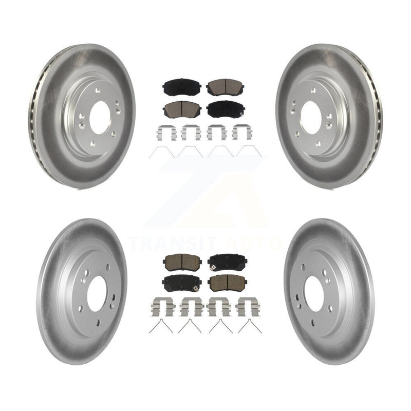 Transit Auto KGC-102305 Disc Brake Kit for 2018-2024 Hyundai Kona, Kia Seltos - Front and Rear