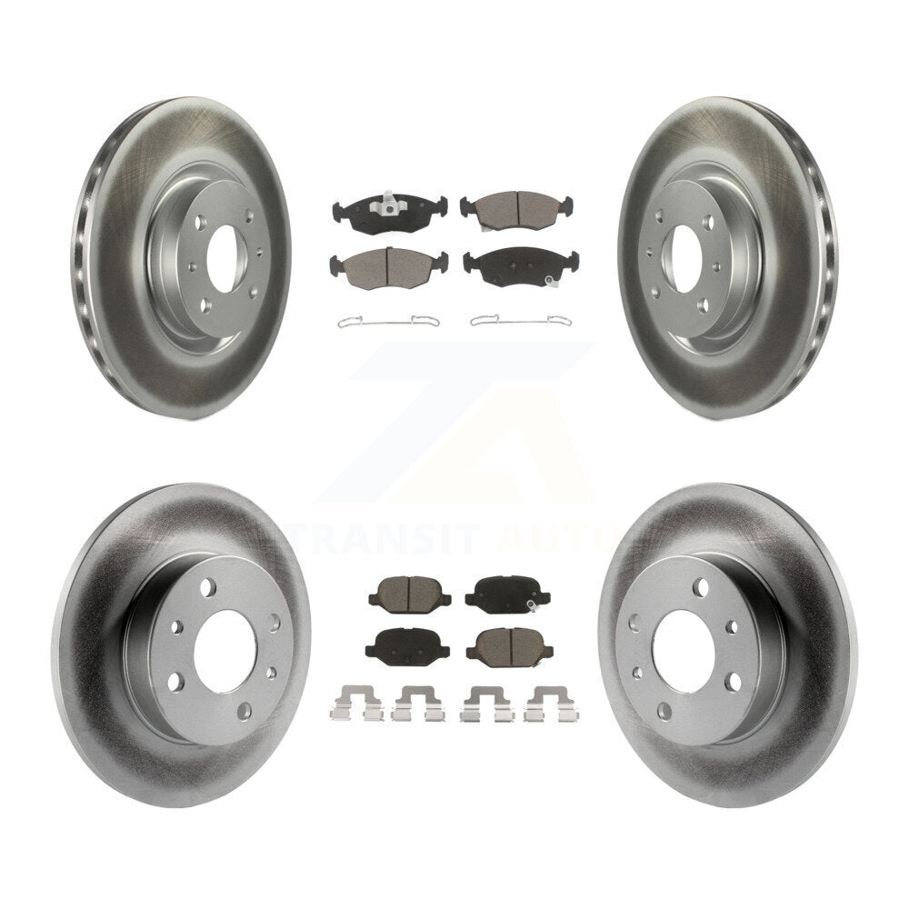 Transit Auto KGC-102312 Disc Brake Kit for 2018-2019 Fiat 500 - Front and Rear
