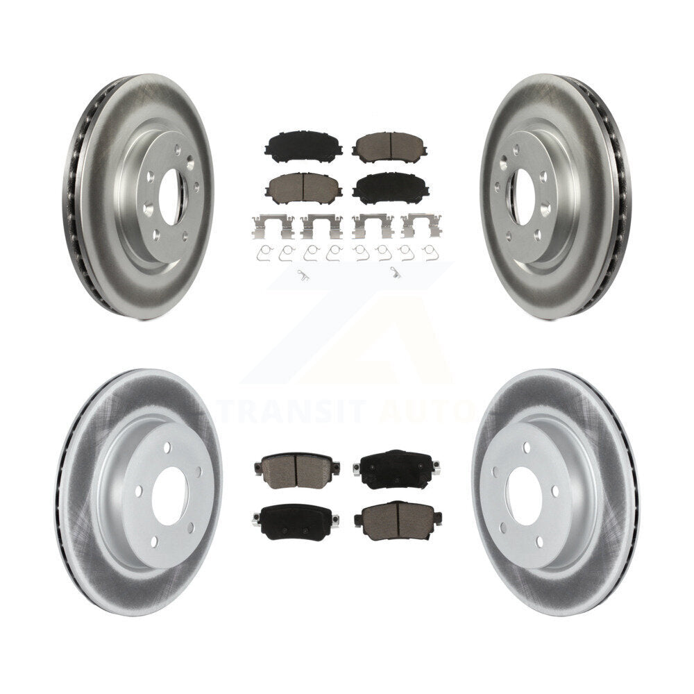 Transit Auto KGC-102323 Disc Brake Kit for 2019-2023 Nissan Rogue, Nissan Rogue Sport, Nissan Qashqai - Front and Rear