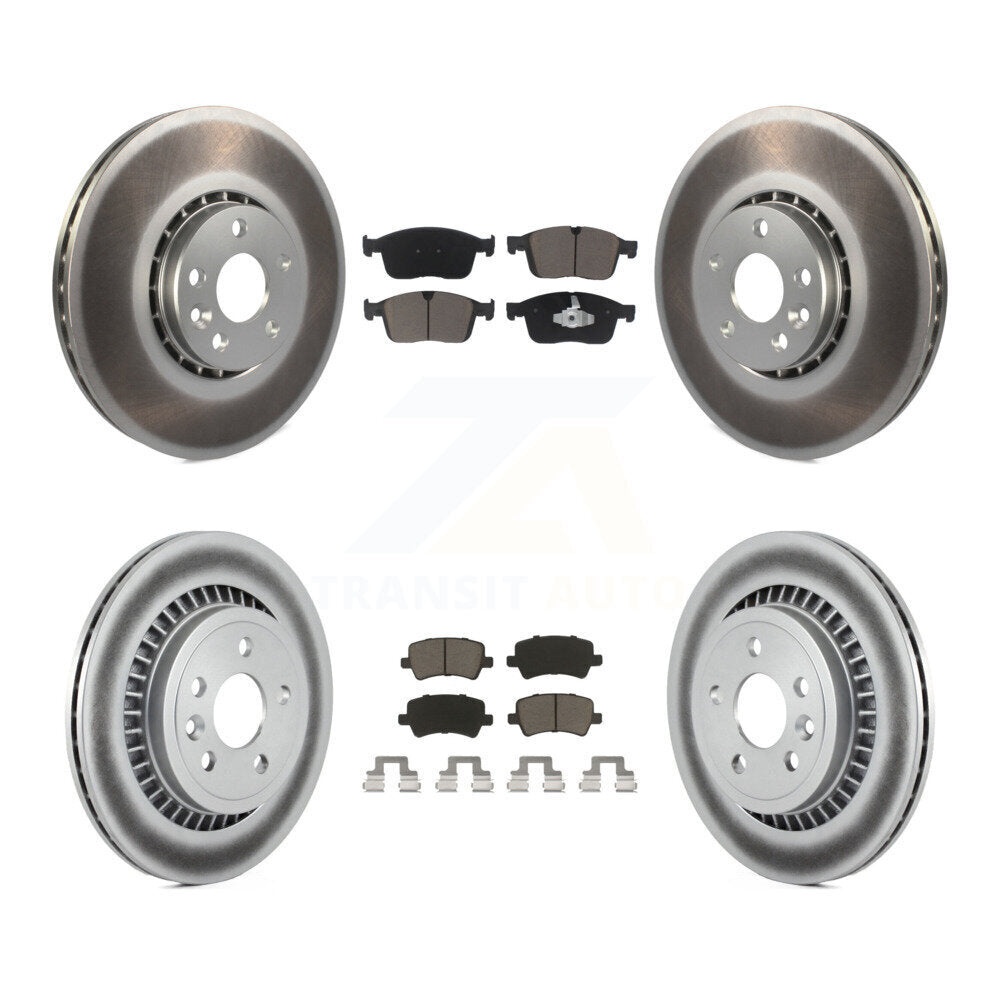 Transit Auto KGC-102327 Disc Brake Kit for 2017 Volvo XC60 - Front and Rear