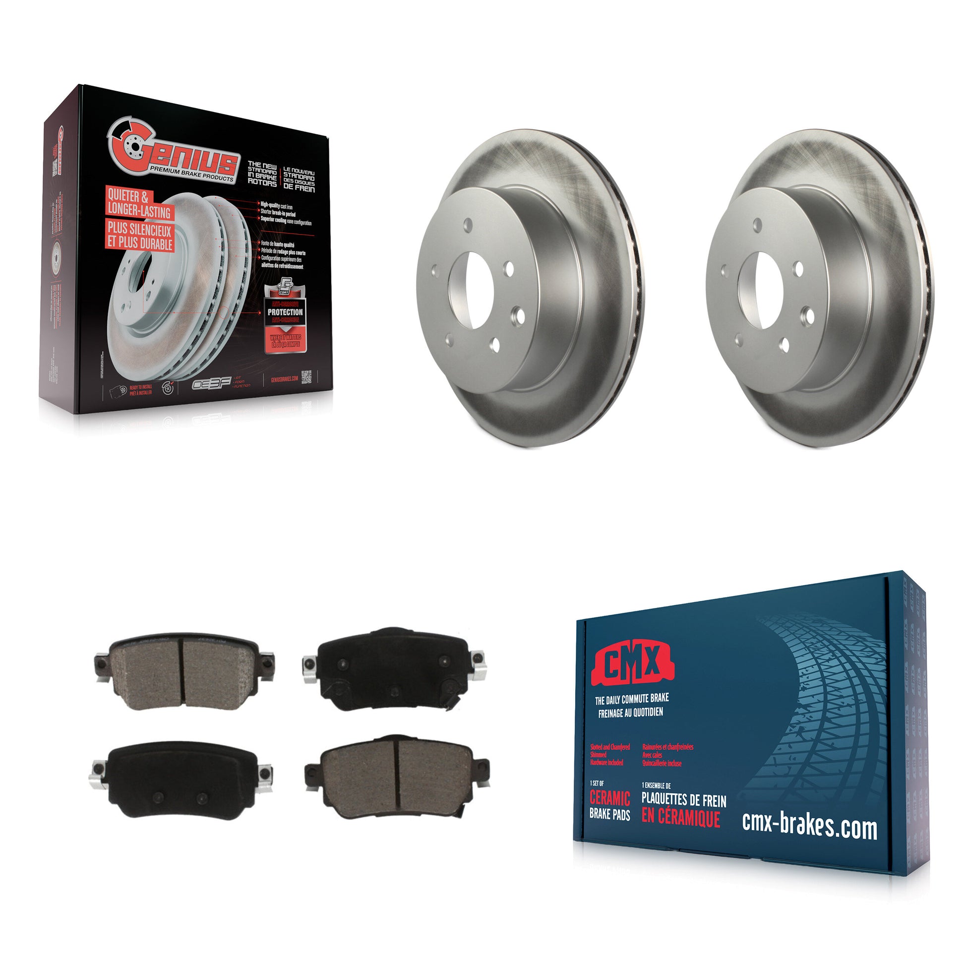 Transit Auto KGC-102334 Disc Brake Kit for 2019 Nissan Rogue Sport - Rear