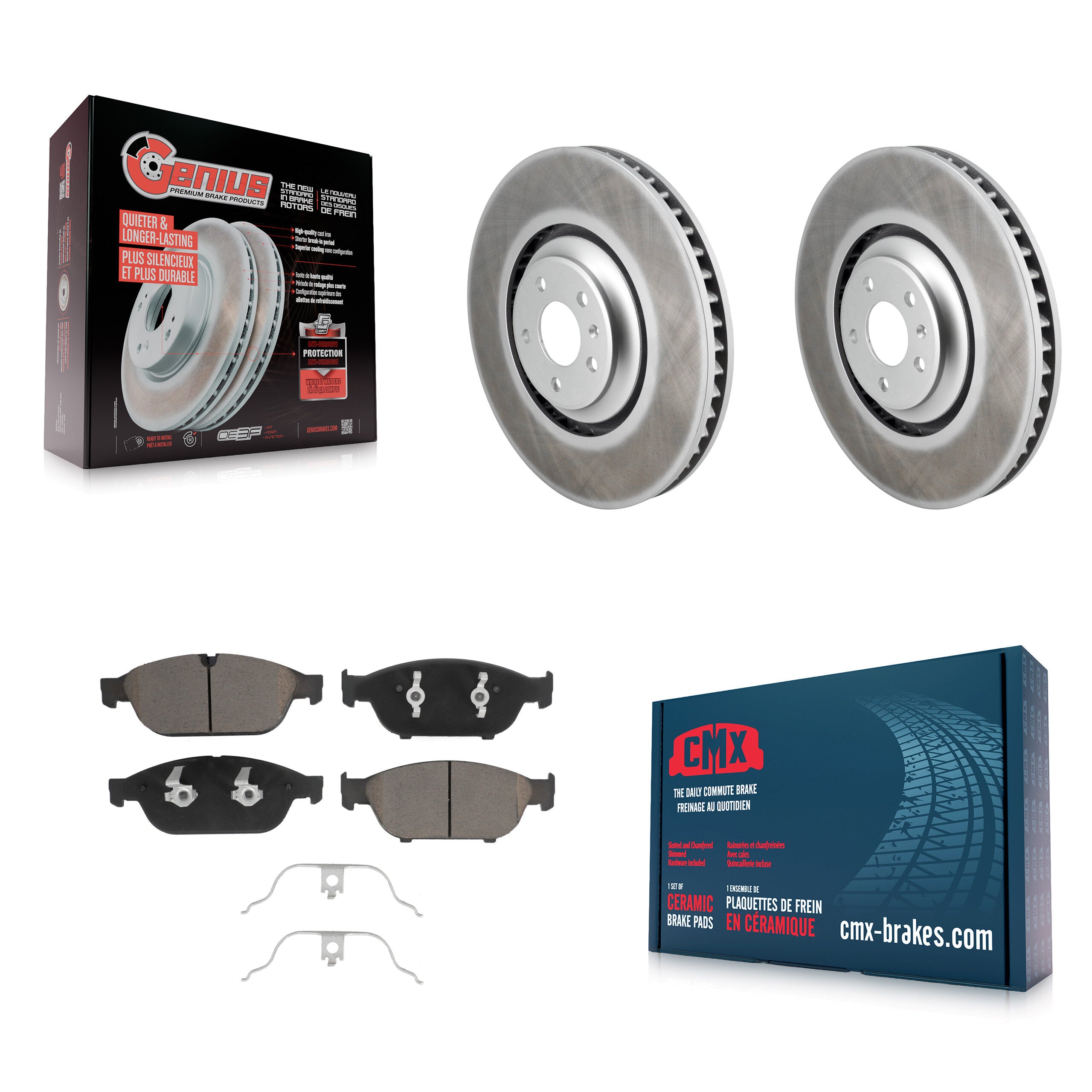 Transit Auto KGC-102343 Disc Brake Kit for 2011 Audi A8 Quattro - Front