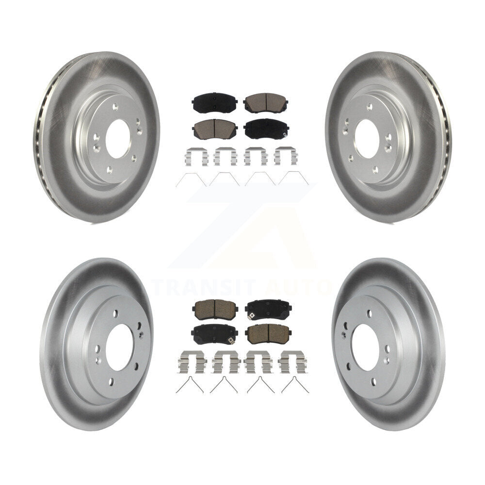 Transit Auto KGC-102350 Disc Brake Kit for 2018-2021 Hyundai Kona - Front and Rear
