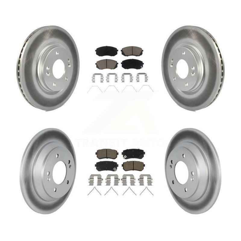 Transit Auto KGC-102350 Disc Brake Kit for 2018-2021 Hyundai Kona - Front and Rear