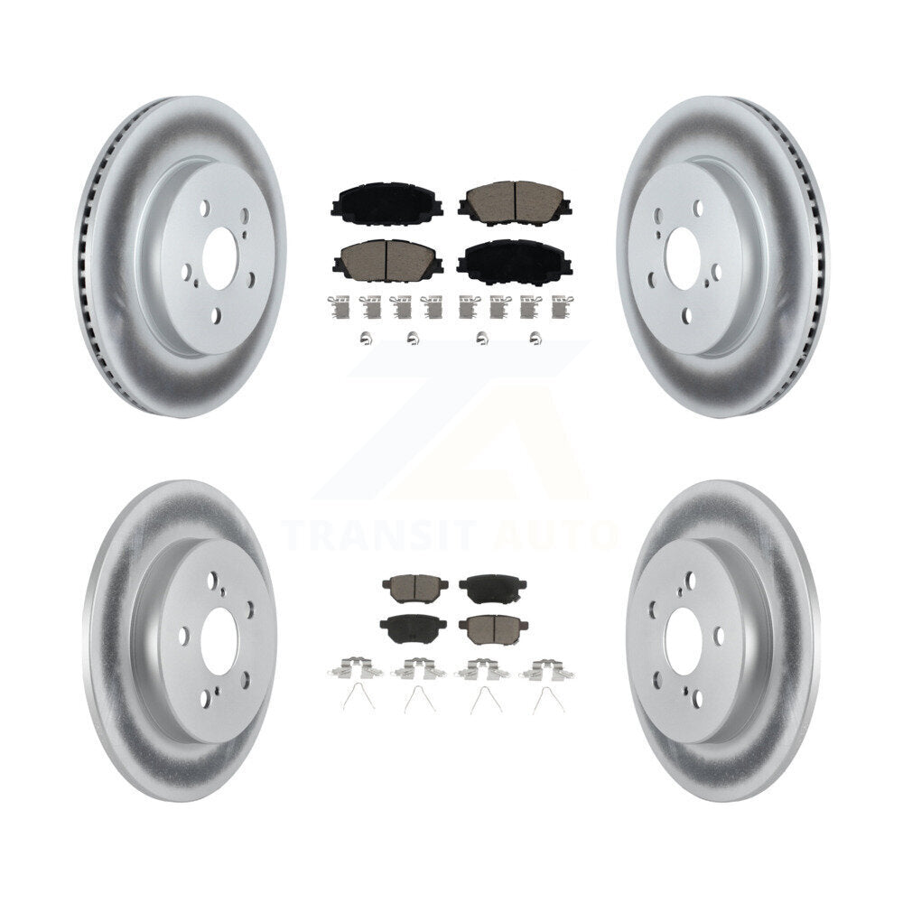 Transit Auto KGC-102373 Disc Brake Kit for 2019 Toyota Corolla - Front and Rear