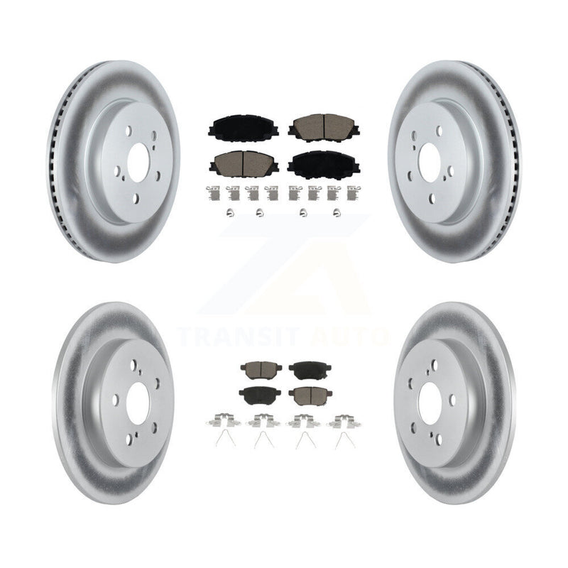 Transit Auto KGC-102373 Disc Brake Kit for 2019 Toyota Corolla - Front and Rear