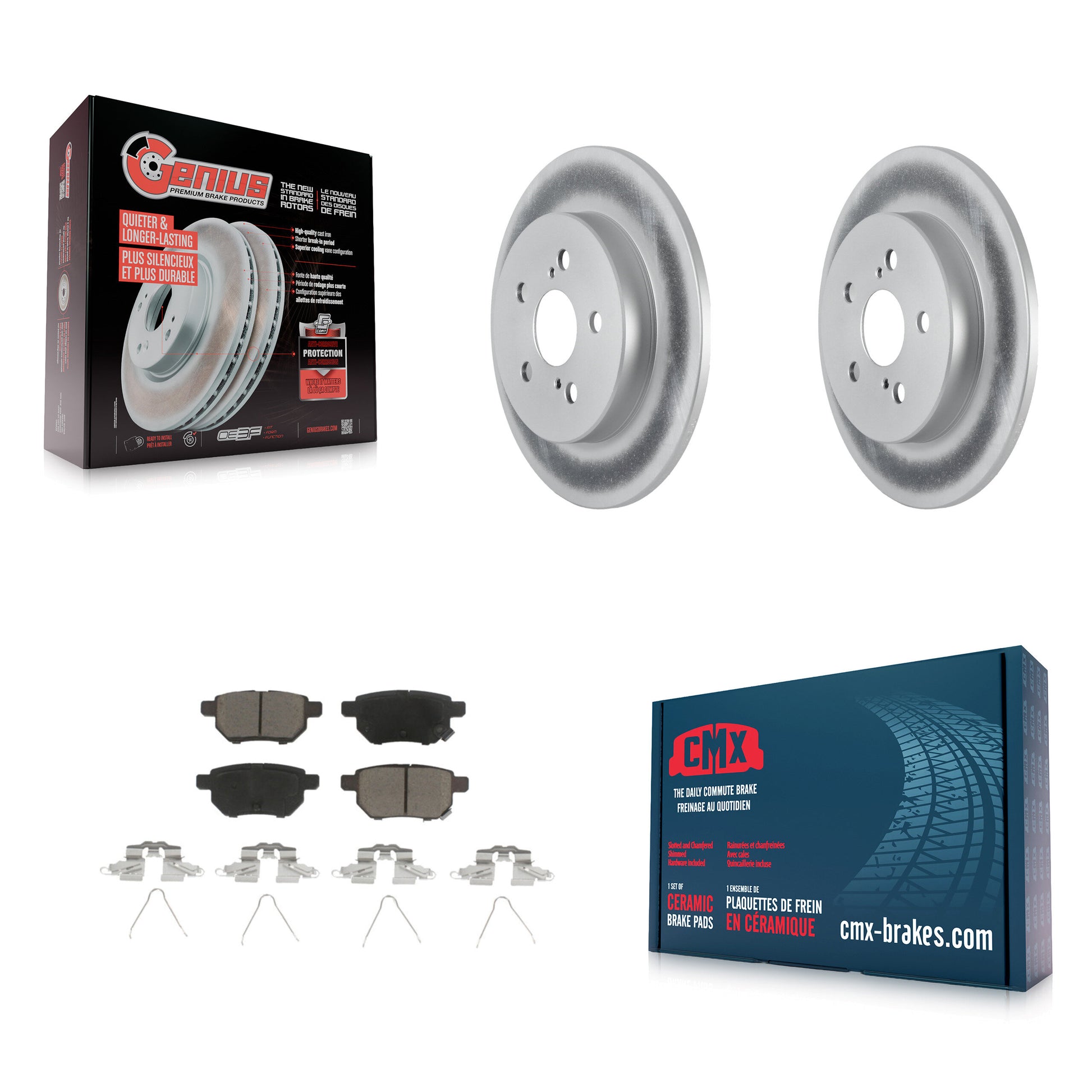 Transit Auto KGC-102387 Disc Brake Kit for 2019 Toyota Corolla - Rear
