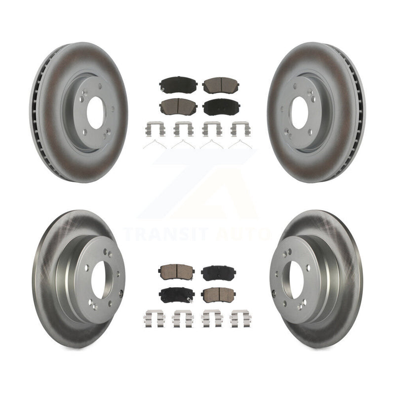 Transit Auto KGC-102401 Disc Brake Kit for 2016 Hyundai Sonata - Front and Rear