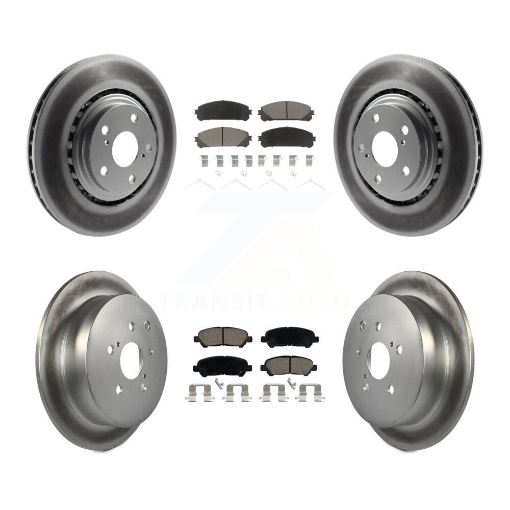 Transit Auto KGC-102407 Disc Brake Kit for 2014 Toyota Highlander - Front and Rear