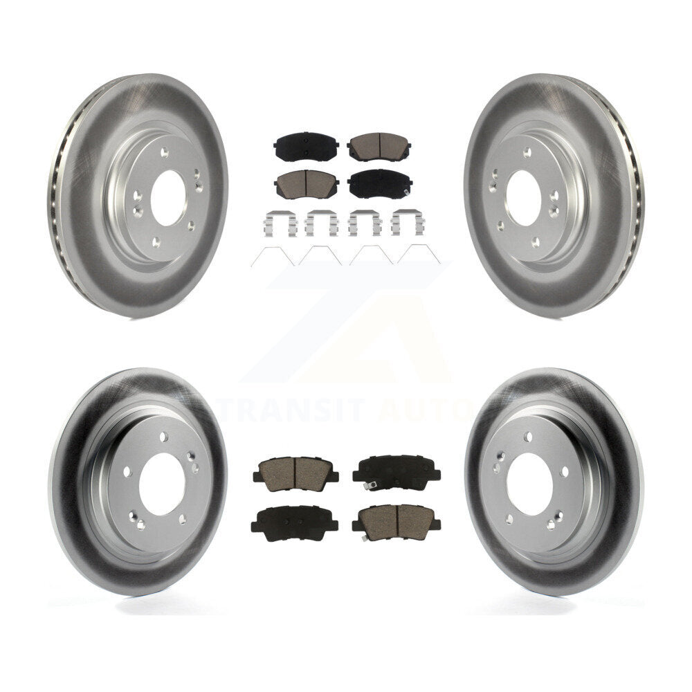 Transit Auto KGC-102408 Disc Brake Kit for 2018-2022 Kia Forte5, Hyundai Elantra GT - Front and Rear