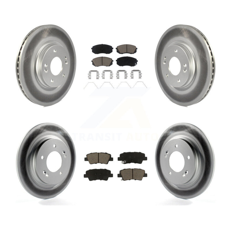 Transit Auto KGC-102408 Disc Brake Kit for 2018-2022 Kia Forte5, Hyundai Elantra GT - Front and Rear