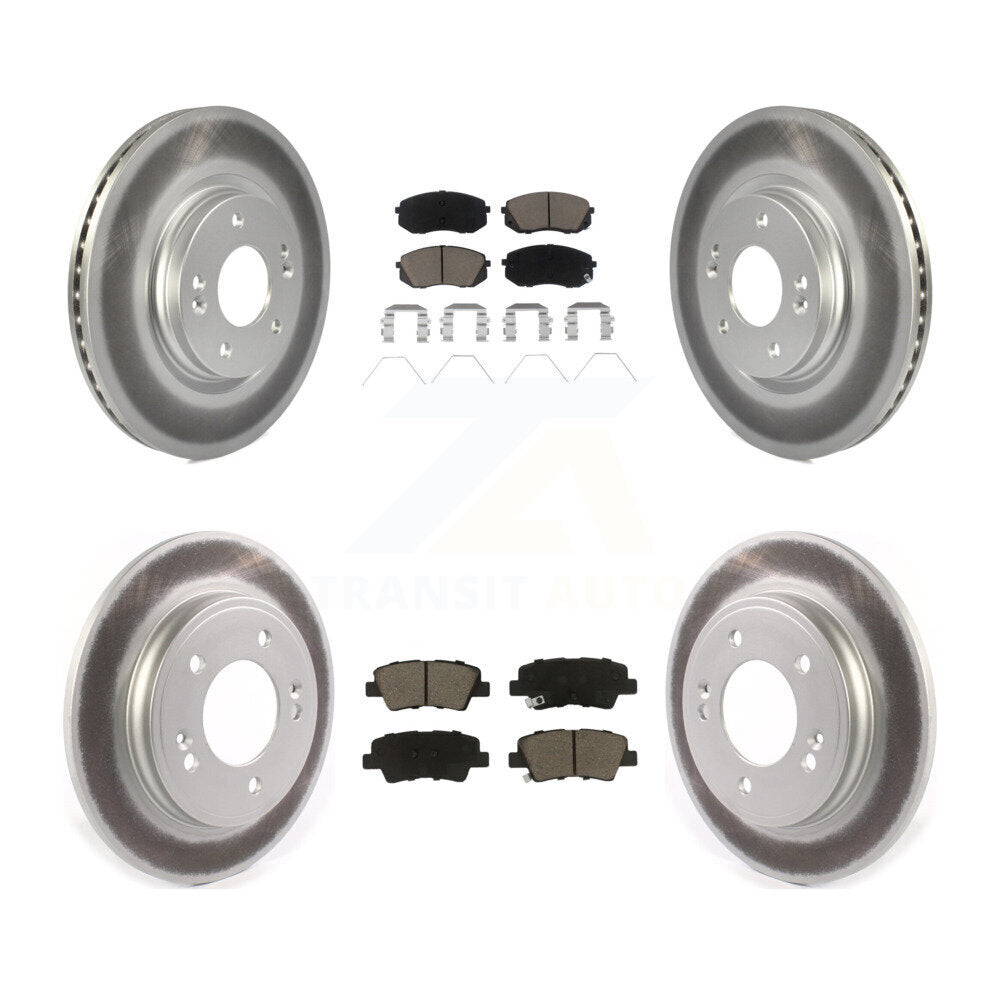 Transit Auto KGC-102409 Disc Brake Kit for 2019-2023 Kia Forte, Kia Forte5, Hyundai Veloster - Front and Rear