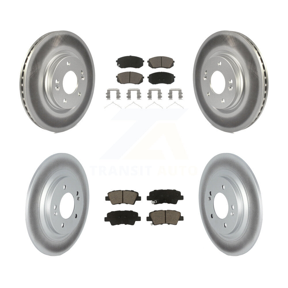 Transit Auto KGC-102411 Disc Brake Kit for 2019-2023 Hyundai Kona Electric, Kia Niro EV - Front and Rear