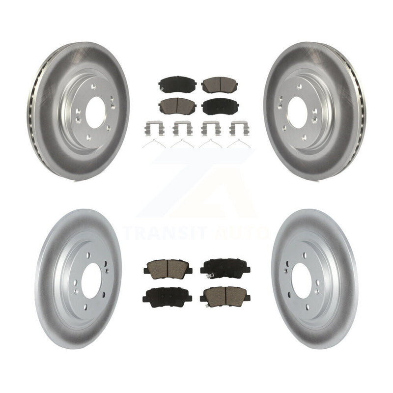 Transit Auto KGC-102411 Disc Brake Kit for 2019-2023 Hyundai Kona Electric, Kia Niro EV - Front and Rear