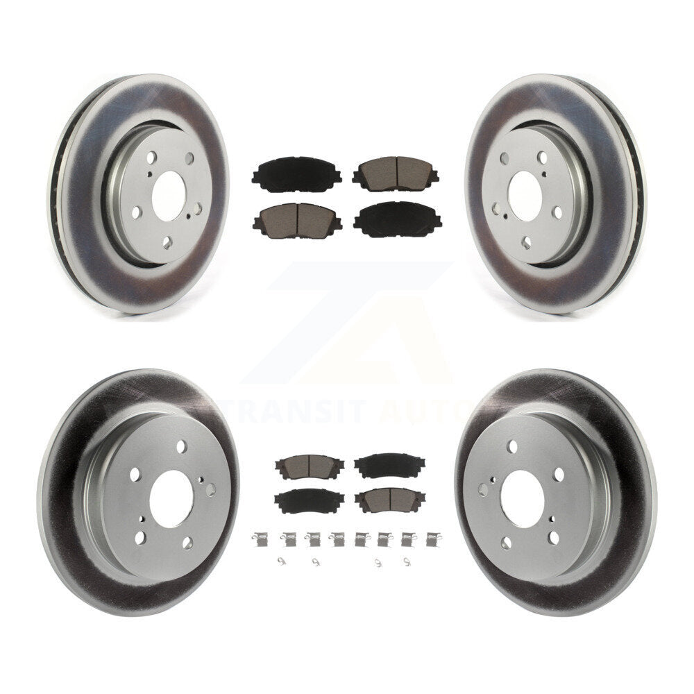 Transit Auto KGC-102414 Disc Brake Kit for 2019 Toyota C-HR - Front and Rear