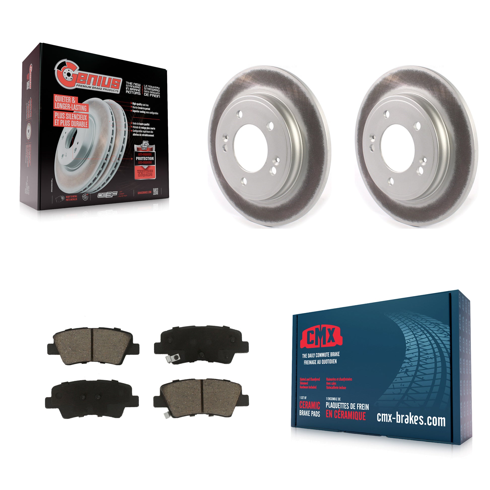Transit Auto KGC-102422 Disc Brake Kit for 2019-2023 Kia Forte, Kia Forte5, Hyundai Veloster - Rear