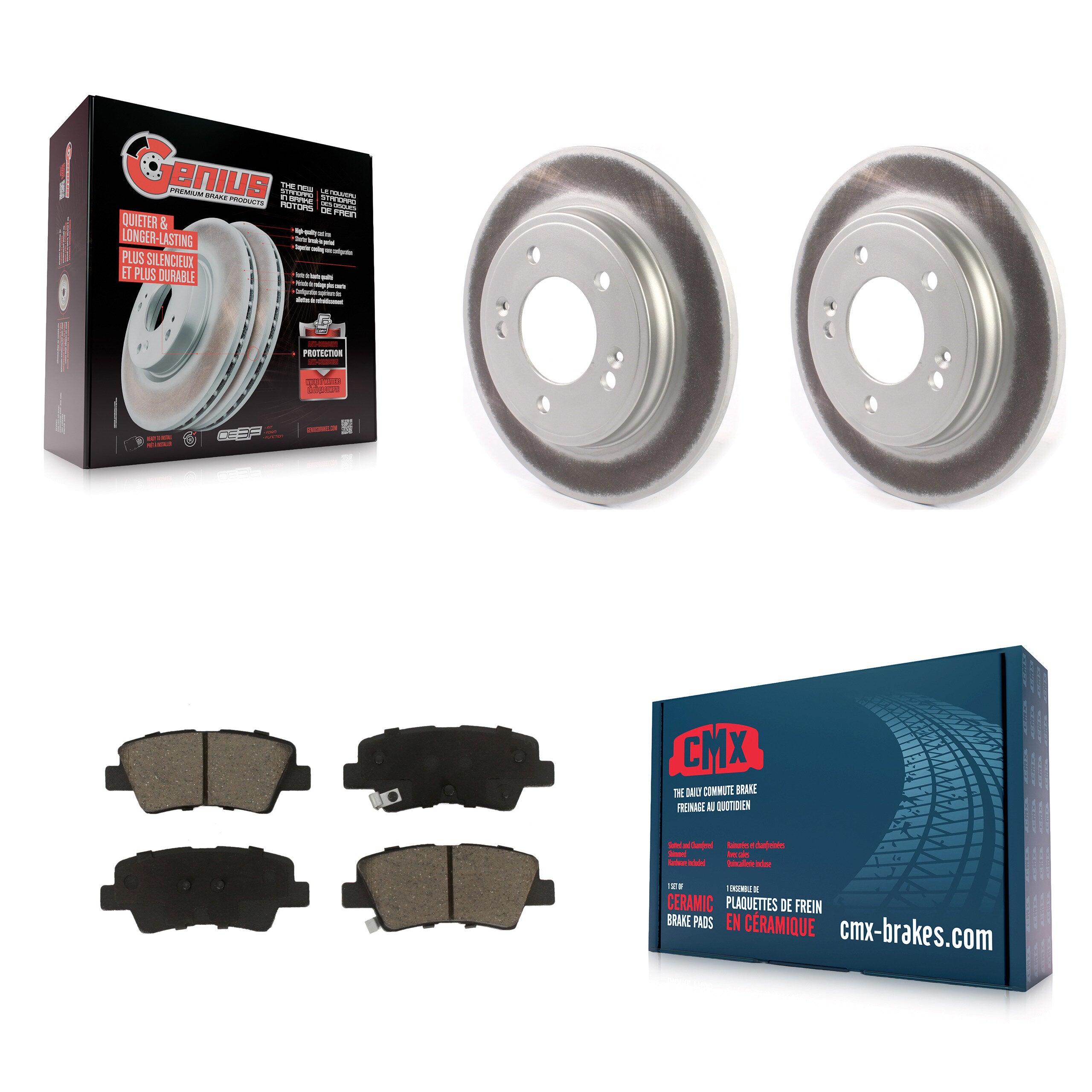 Transit Auto KGC-102422 Disc Brake Kit for 2019-2023 Kia Forte, Kia Forte5, Hyundai Veloster - Rear