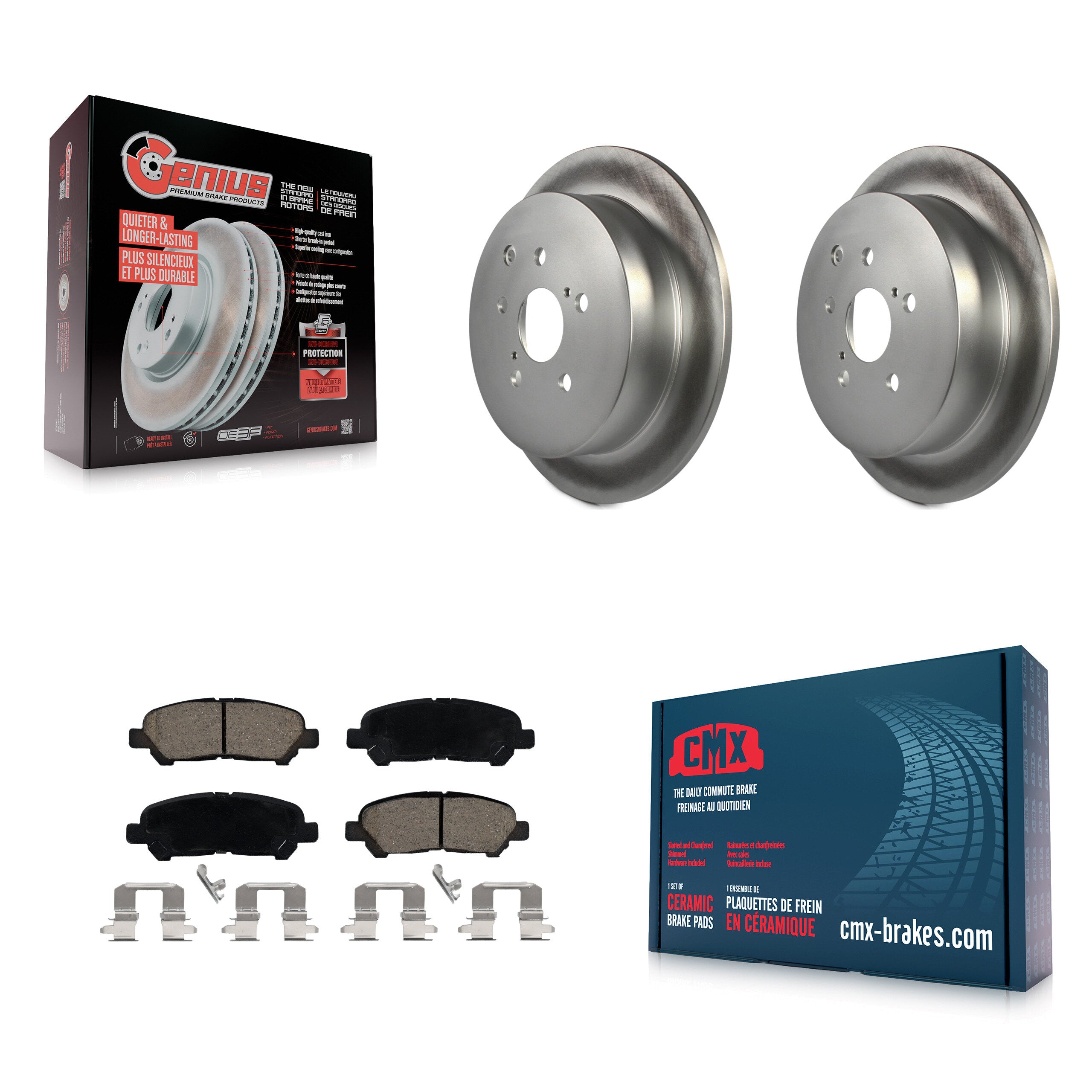Transit Auto KGC-102429 Disc Brake Kit for 2014 Toyota Highlander - Rear