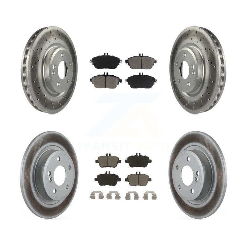 Transit Auto KGC-102439 Disc Brake Kit for 2013-2019 Mercedes-Benz CLA250, Mercedes-Benz B250 - Front and Rear