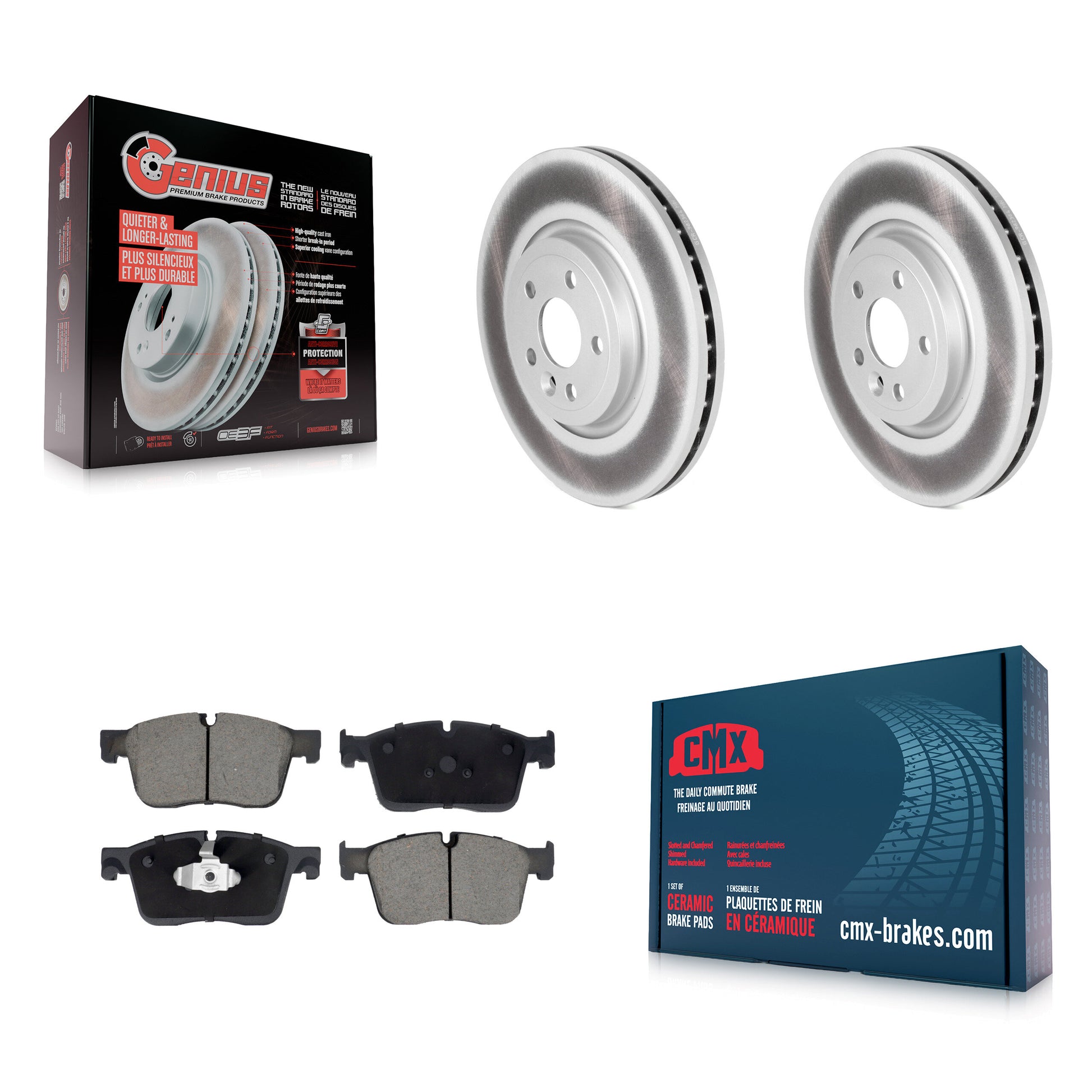 Transit Auto KGC-102460 Disc Brake Kit for 2017-2019 Jaguar F-Pace - Front