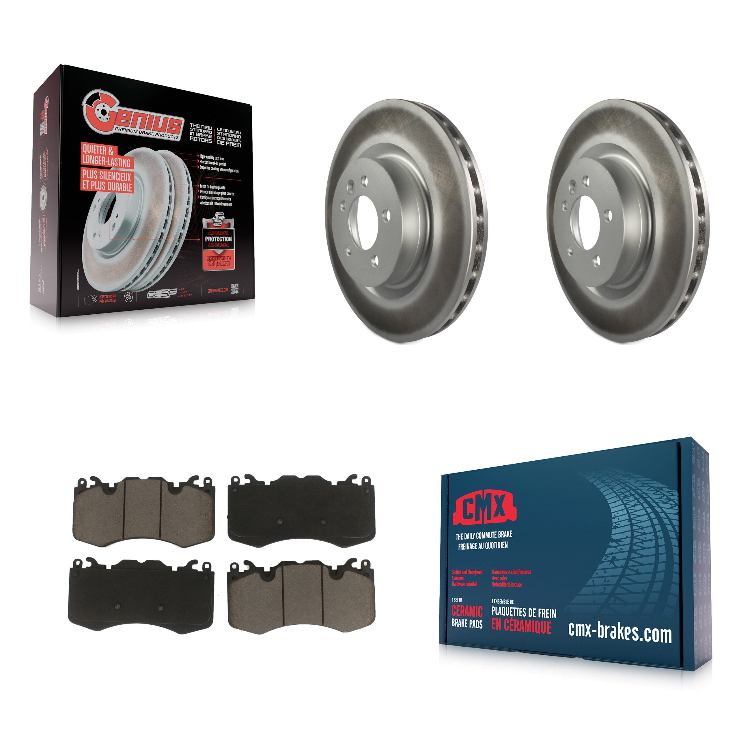 Transit Auto KGC-102464 Disc Brake Kit for 2016 Land Rover Range Rover - Front