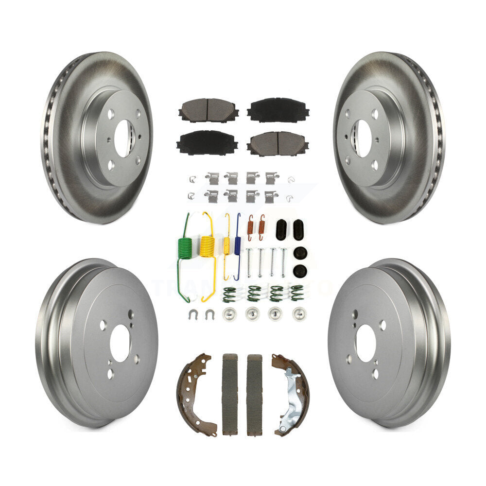 Transit Auto KGC-102481 Disc Brake Kit for 2014-2018 Toyota Yaris - Front and Rear