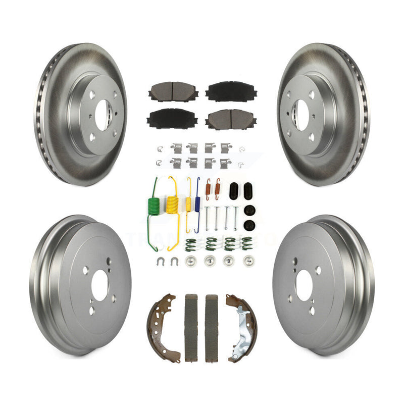 Transit Auto KGC-102481 Disc Brake Kit for 2014-2018 Toyota Yaris - Front and Rear