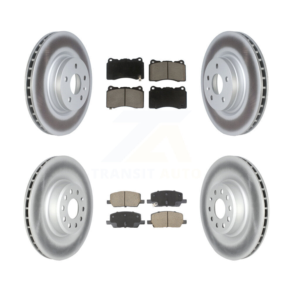 Transit Auto KGC-102487 Disc Brake Kit for 2017-2019 Tesla S, Tesla X - Front and Rear