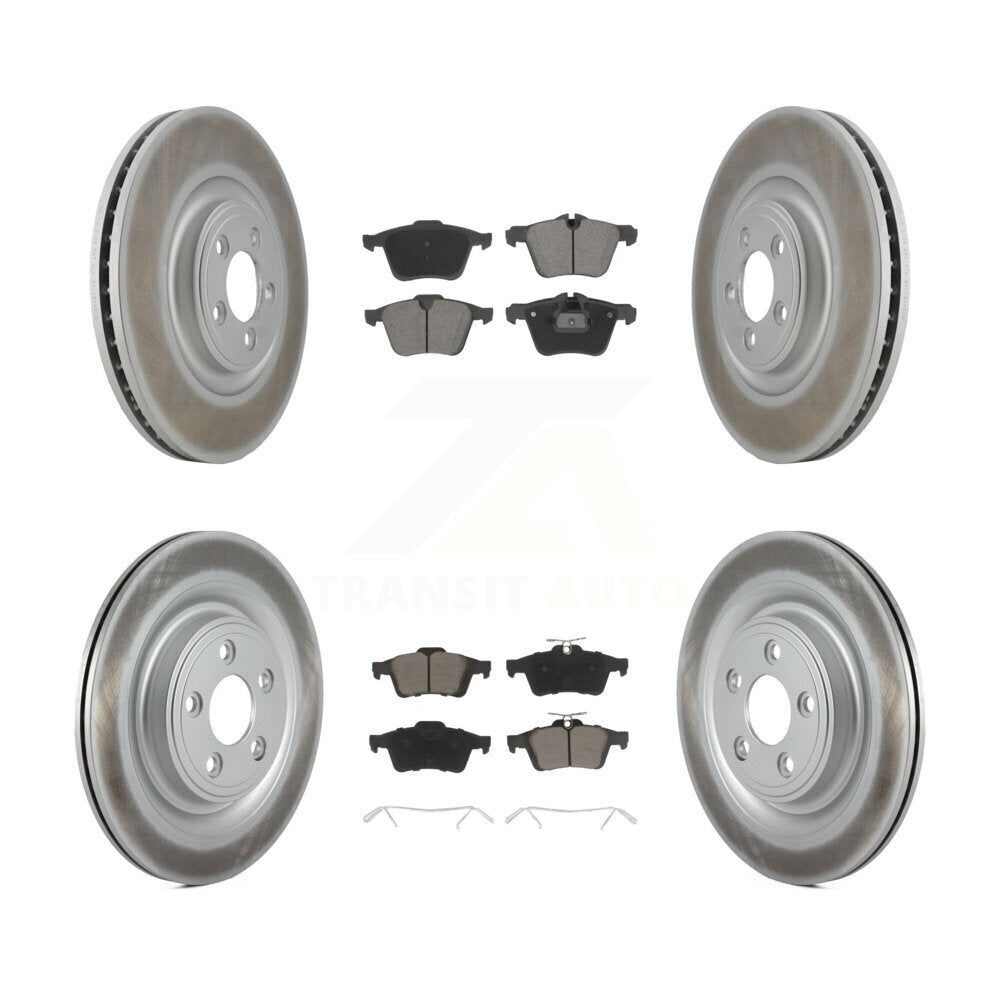 Transit Auto KGC-102493 Disc Brake Kit for 2006-2016 Jaguar XJ, Jaguar XF and More - Front and Rear