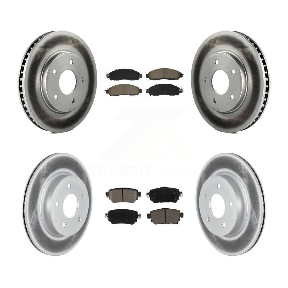 Transit Auto KGC-102502 Disc Brake Kit for 2018-2023 Nissan LEAF - Front and Rear