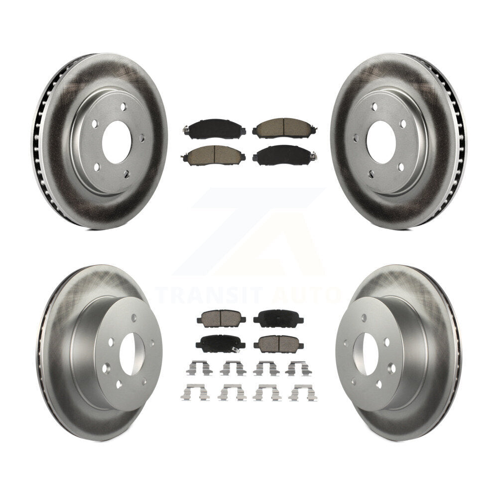 Transit Auto KGC-102503 Disc Brake Kit for 2018-2022 Nissan LEAF - Front and Rear