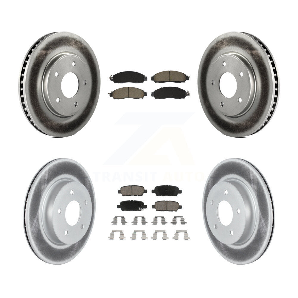 Transit Auto KGC-102504 Disc Brake Kit for 2018 Nissan LEAF - Front and Rear