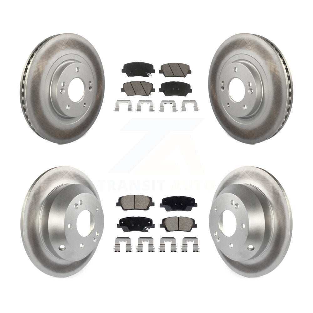Transit Auto KGC-102505 Disc Brake Kit for 2013-2016 Kia Sorento, Hyundai Santa Fe Sport - Front and Rear