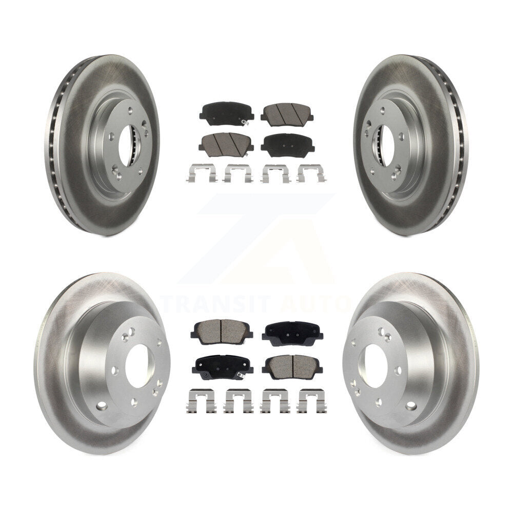 Transit Auto KGC-102534 Disc Brake Kit for 2010-2013 Kia Sorento, Hyundai Santa Fe - Front and Rear
