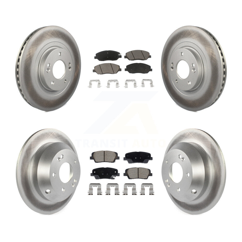 Transit Auto KGC-102535 Disc Brake Kit for 2013-2016 Hyundai Santa Fe, Hyundai Santa Fe XL - Front and Rear
