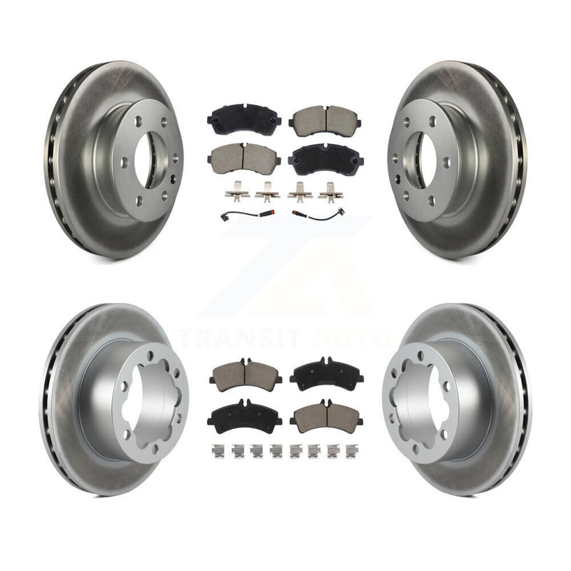 Transit Auto KGC-102545 Disc Brake Kit for 2007-2018 Freightliner Sprinter 3500, Mercedes-Benz Sprinter 3500XD and More - Front and Rear