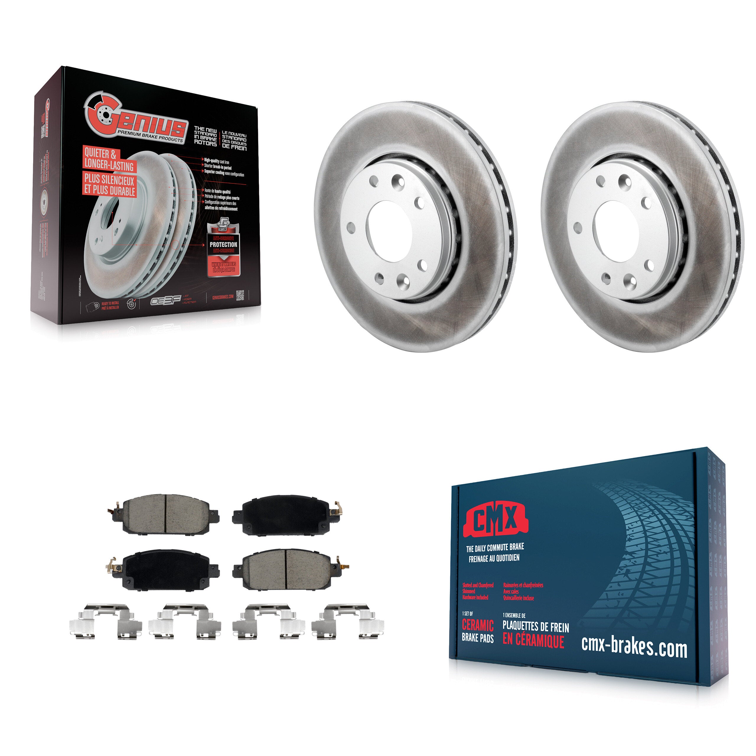 Transit Auto KGC-102560 Disc Brake Kit for 2020-2023 Nissan Kicks, Nissan Sentra - Front