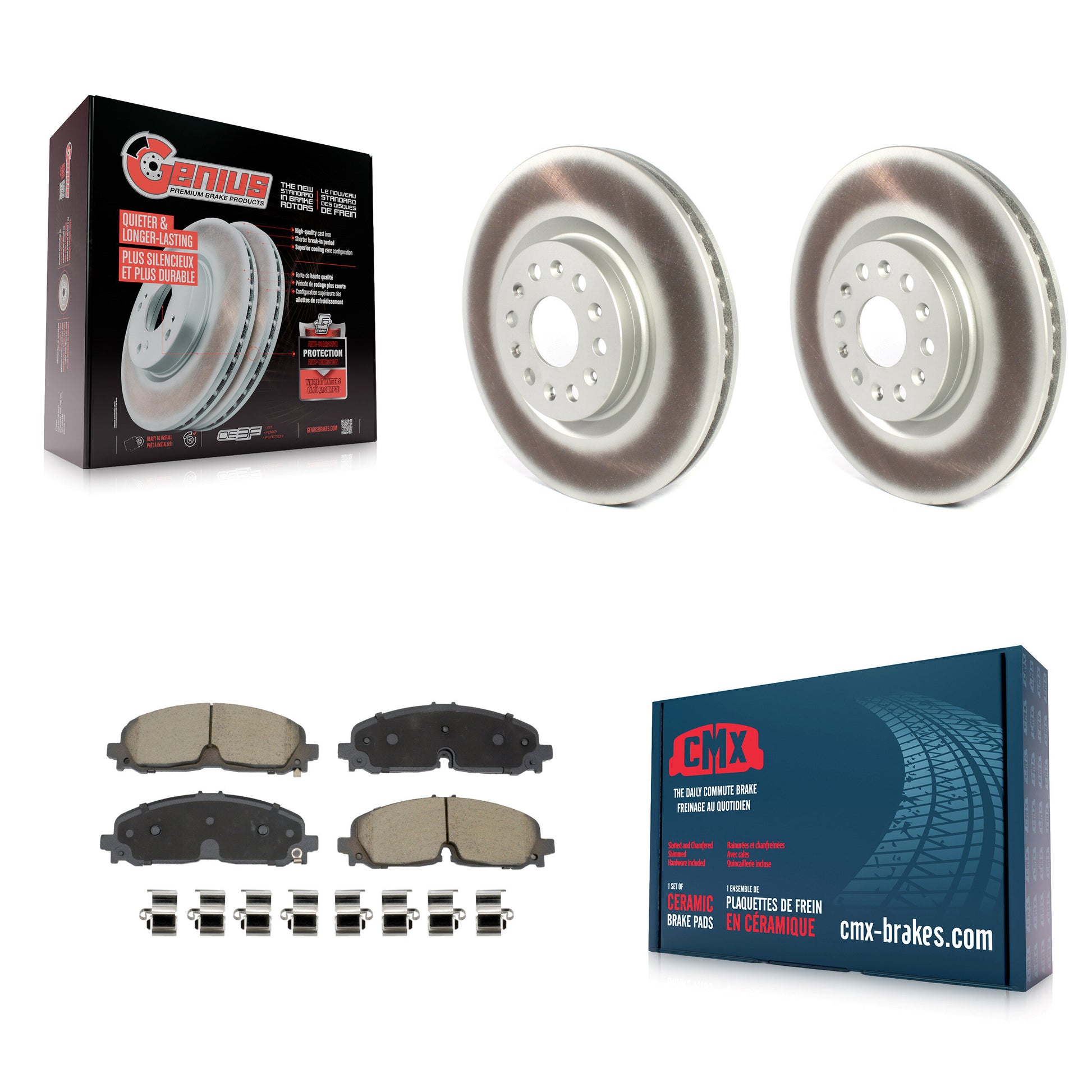 Transit Auto KGC-102574 Disc Brake Kit for 2021 Buick Enclave, Cadillac XT5, Cadillac XT6 - Front