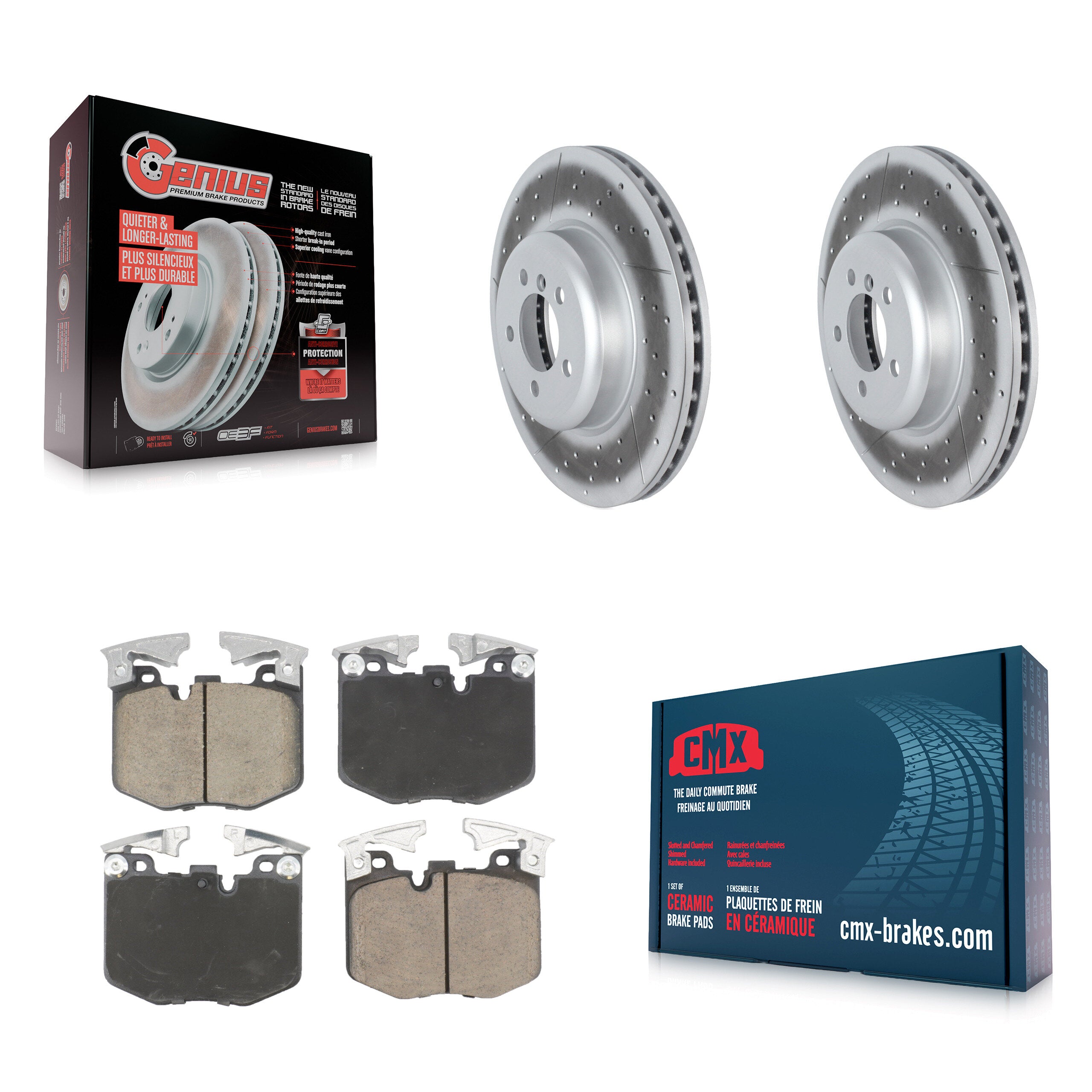 Transit Auto KGC-102584 Disc Brake Kit for 2019 BMW 330i - Front